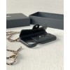 C-C Classic Case For Iphone With Chain Black