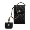 C-C Phone &amp; Airpods Case With Chain AP2033 Black