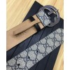 Gucci GG Supreme belt with G buckle 370543 Green