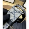 Gucci GG Supreme belt with G buckle 370543 Green