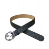 Gucci GG Supreme belt with G buckle 370543 Black