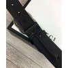 Gucci  Leather belt with double G buckle Black