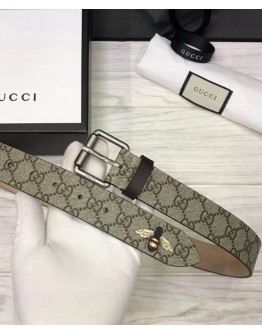 Gucci Bee print GG Supreme Coffee