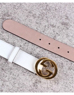 Gucci Unisex Signature Leather Belt 370543