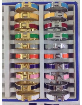 Hermes Silver Clic H Bracelet