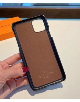 Louis Vuitton Iphone X/11/11 Pro/11 Pro Max/12/12 Pro/12 Pro Max Bumper Black
