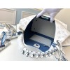 Louis Vuitton Carmel Hobo Monogram Mahina M57572 White
