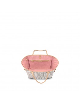 Louis Vuitton Damier Azur Neverfull MM N41605 Pink