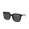 Gucci Color Block Temples Square Frame Sunglasses