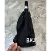 Balenciaga Wheel XS Drawstring Bucket Black