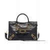 Balenciaga Metallic Edge Small City Shoulder Bag 4328310 Black