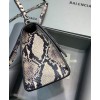 Balenciaga Hourglass Small Top Handle Bag Gray