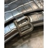 Balenciaga Hourglass XS Top Handle Handbag Silver