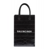 Balenciaga Women's Shopping Phone Holder Black