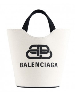 Balenciaga Women's Wave New XS Tote Cream