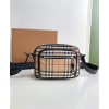 Burberry Vintage Check and Leather Crossbody Bag Apricot