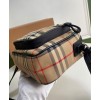 Burberry Vintage Check and Leather Crossbody Bag Apricot