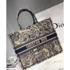 Dior Book Tote Toile de Jouy Bag Blue