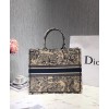 Dior Book Tote Toile de Jouy Bag Blue