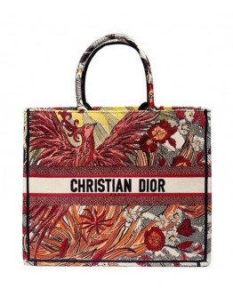 Dior Book Tote Dior Animals Embroidered Canvas Bag