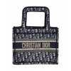 Dior Mini Book Tote Bag Dark Blue