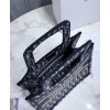Dior Mini Book Tote Bag Dark Blue