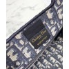 Dior Mini Book Tote Bag Dark Blue