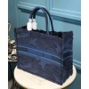 Dior Book Tote Camouflage Embroidered Canvas Bag
