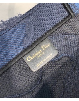 Dior Book Tote Camouflage Embroidered Canvas Bag