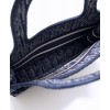 Christian Dior Mini Dior Book Tote Dark Blue