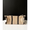Dior Book Tote Bayadere Small Embroidered Tote Apricot