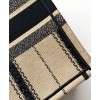 Dior Book Tote Bayadere Small Embroidered Tote Apricot