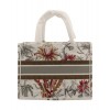 Christian Dior Small Camouflage Embroidered Canvas Book Tote Bag