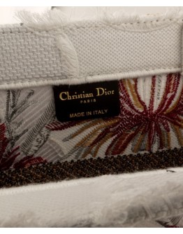 Christian Dior Small Camouflage Embroidered Canvas Book Tote Bag