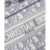 Dior Mini Book Tote Original Dior Oblique Embroidered Canvas Bag Gray