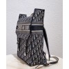 Dior Backpack in blue Dior Oblique embroidered canvas Dark Blue
