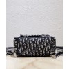 Dior Backpack in blue Dior Oblique embroidered canvas Dark Blue