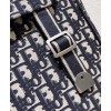 Dior Backpack in blue Dior Oblique embroidered canvas Dark Blue