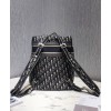 Dior Embroidered Canvas Backpack Khaki