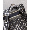Dior Embroidered Canvas Backpack Khaki