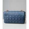 Dior Large Dior Caro Bag Blue