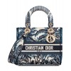 Dior Medium Lady D-lite Bag Blue