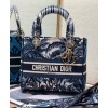 Dior Medium Lady D-lite Bag Blue