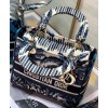 Dior Medium Lady D-lite Bag Blue