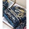 Dior Medium Lady D-lite Bag Blue