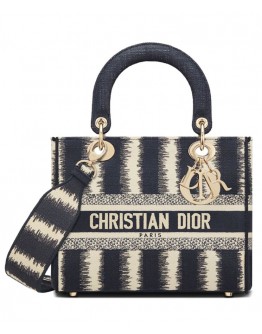 Dior Medium Lady D-lite Bag Black