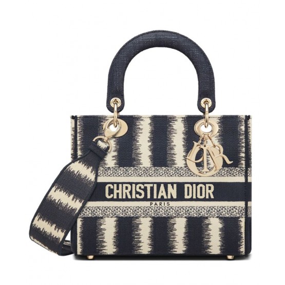 Dior Medium Lady D-lite Bag Black
