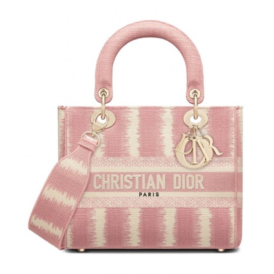 Dior Medium Lady D-Lite Bag Pink