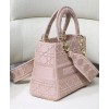 Dior Medium Lady D-lite Embroidered Cannage Bag