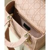 Dior Medium Lady D-lite Embroidered Cannage Bag